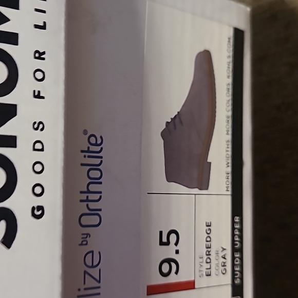 SONOMA BRAND MEN'S GRAY "SUEDE" SHOES SIZE 9.5 - Picture 5 of 6